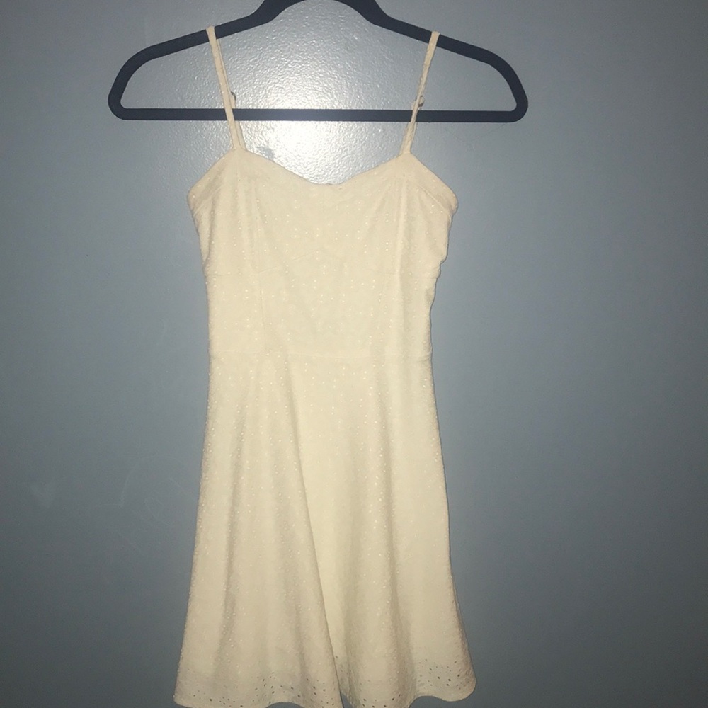 Cream Lace Eyelet Dress//Aeropostale